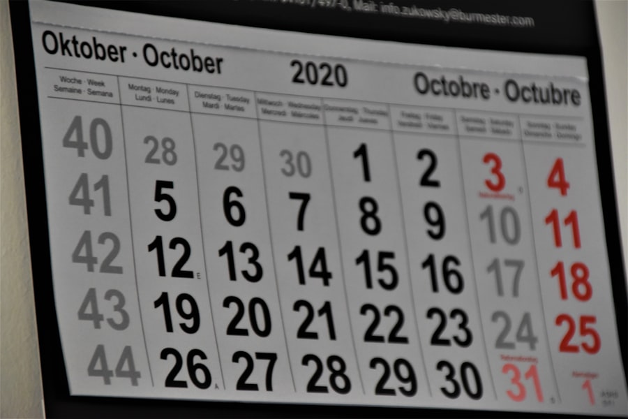 Photo Content Calendar