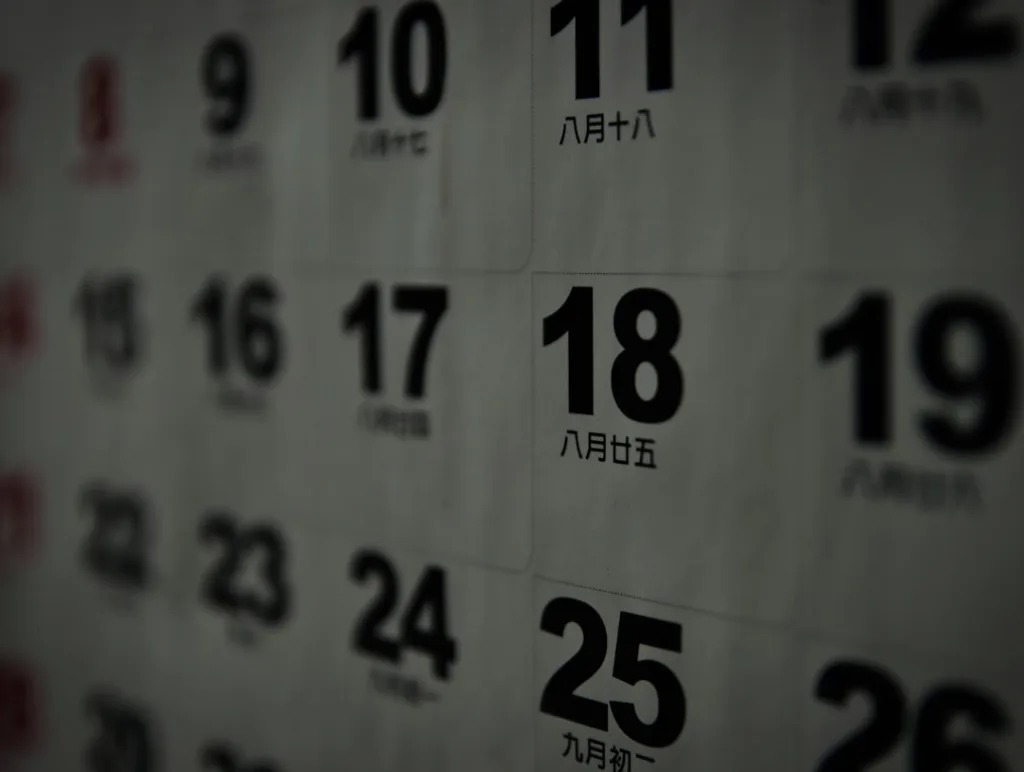 Photo Time blocking calendar