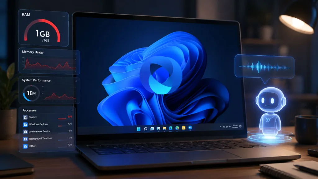 Windows 11 Copilot: Identifying PC Slowdowns with 1GB RAM