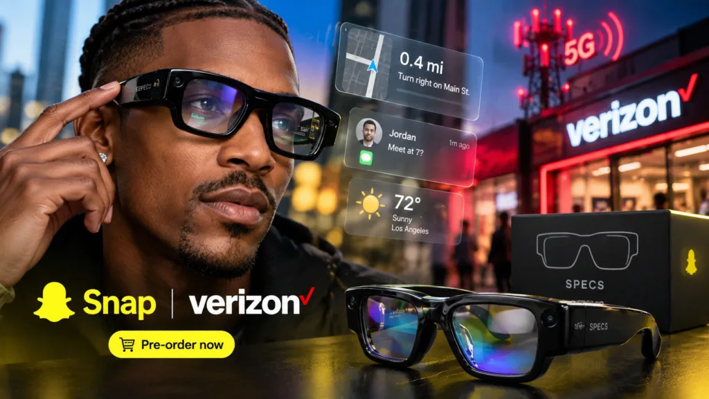 Pre-order Snap’s Specs AR Glasses with Verizon Data Plans